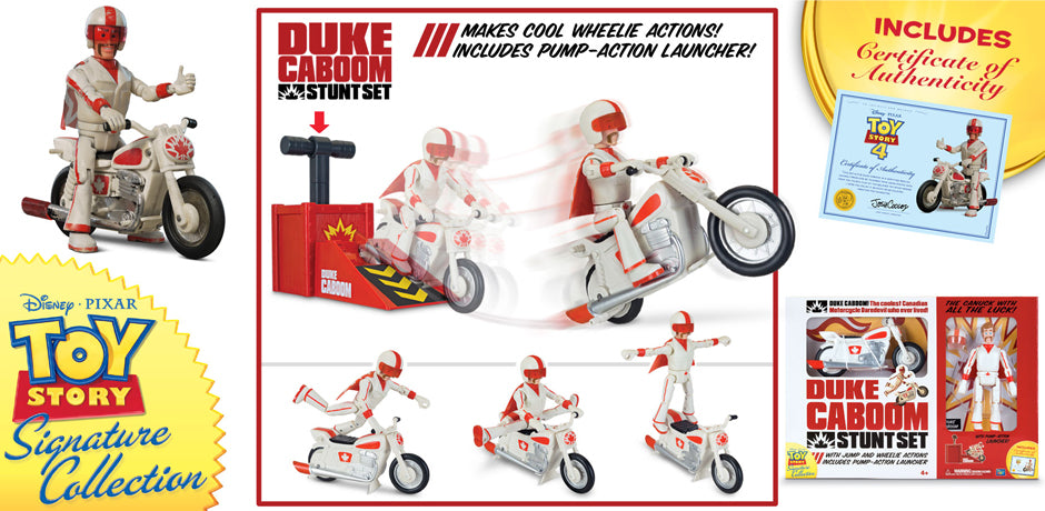 TOY STORY SIGNATURE COLLECTION DUKE CABOOM STUNT SET