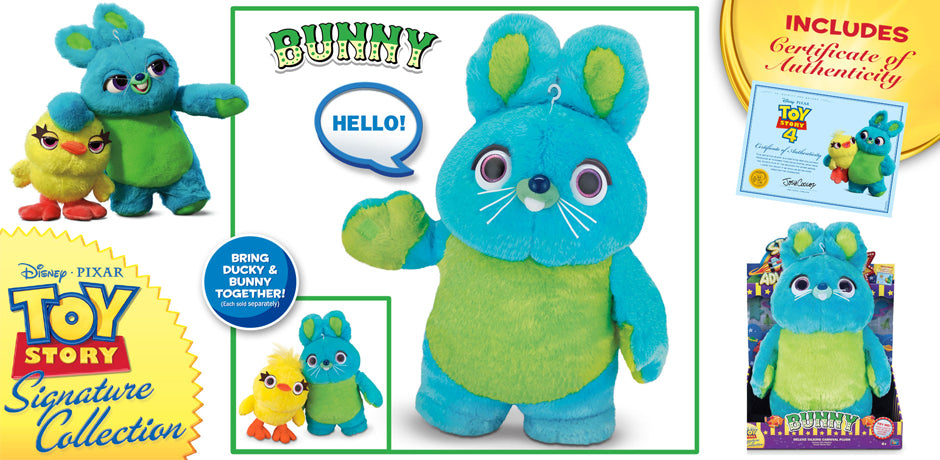 TOY STORY SIGNATURE COLLECTION BUNNY Deluxe Talking Carnival Plush