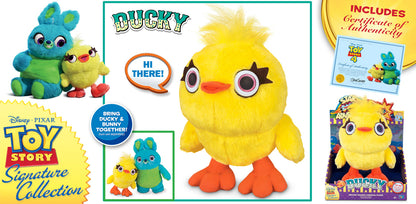 TOY STORY SIGNATURE COLLECTION DUCKY Deluxe Talking Carnival Plush