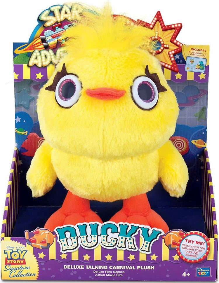 TOY STORY SIGNATURE COLLECTION DUCKY Deluxe Talking Carnival Plush