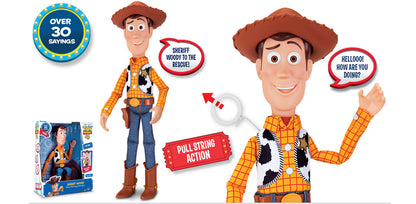 TOY STORY 4 SHERIFF WOODY Deluxe Pull-String Action Figure