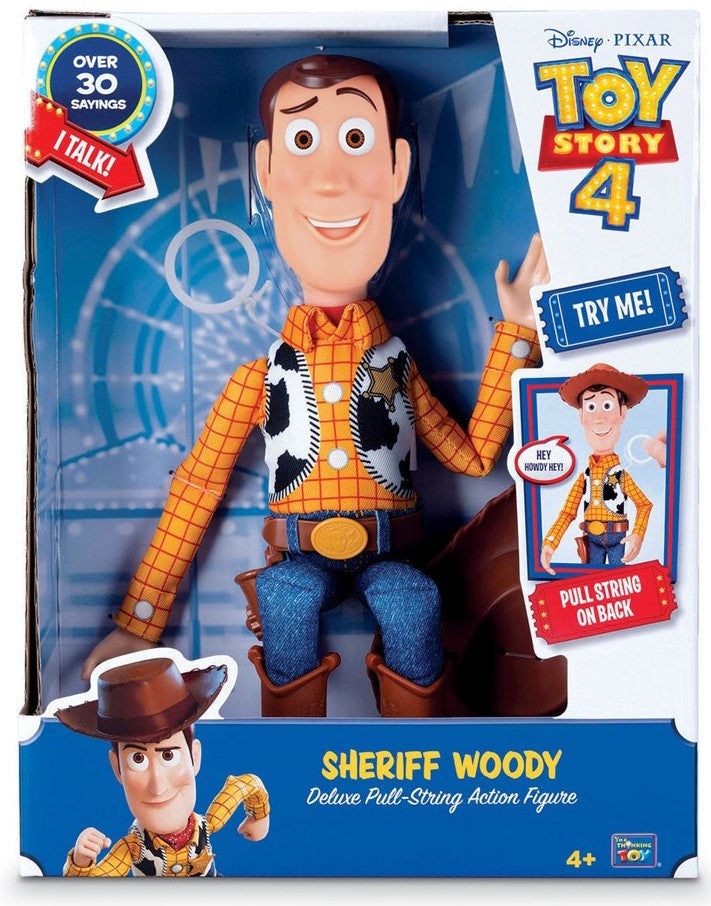 TOY STORY 4 SHERIFF WOODY Deluxe Pull-String Action Figure