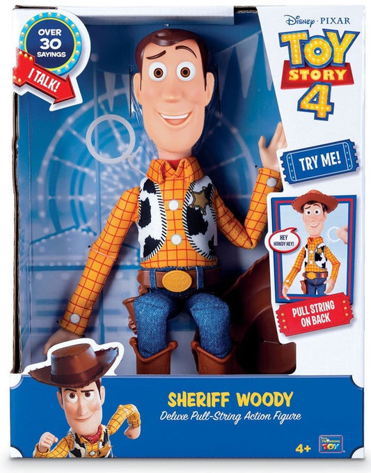 TOY STORY 4 SHERIFF WOODY Deluxe Pull-String Action Figure