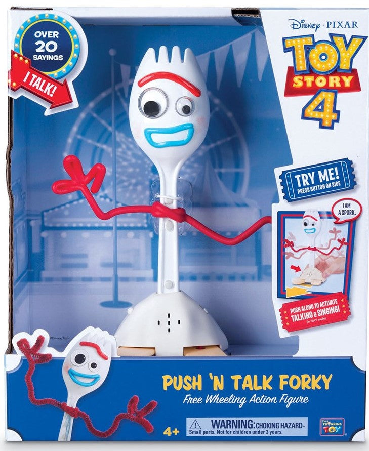 TOY STORY 4 DELUXE PUSH ‘N TALK FORKY Free Wheeling Action Figure