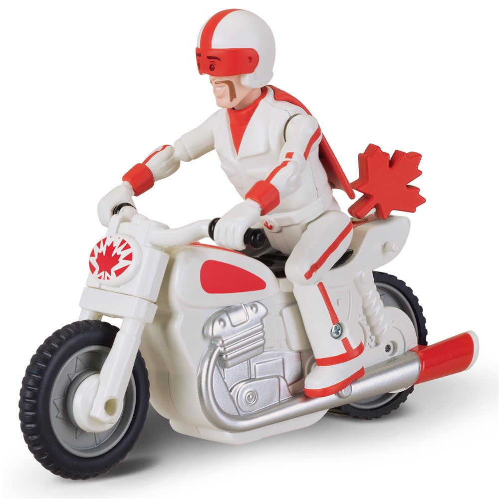 TOY STORY 4 PULL 'N GO DUKE CABOOM With Motorcycle