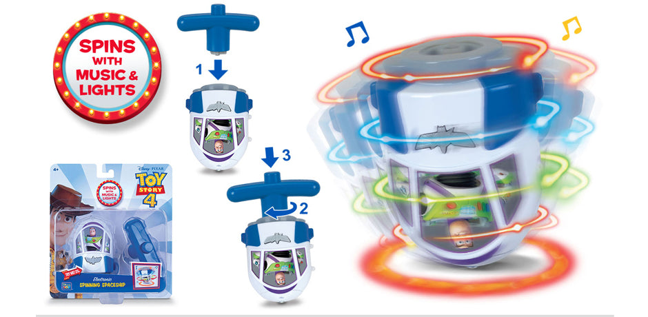 TOY STORY 4 ELECTRONIC SPINNER With Music & Lights ASSORTMENT