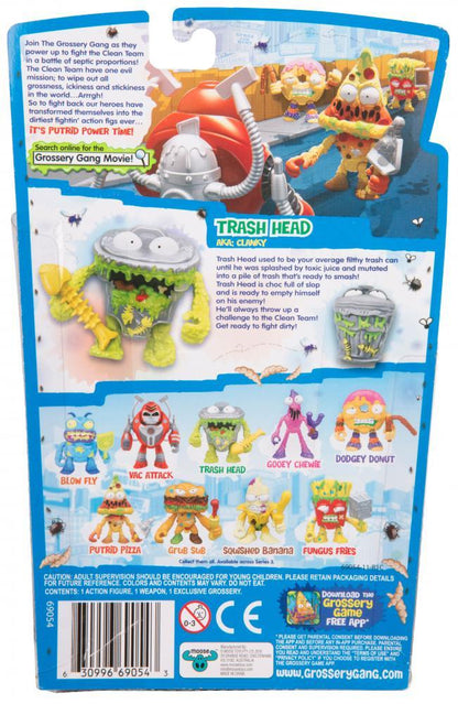 THE GROSSERY GANG S3 PUTRID POWER FIGURE TRASH HEAD
