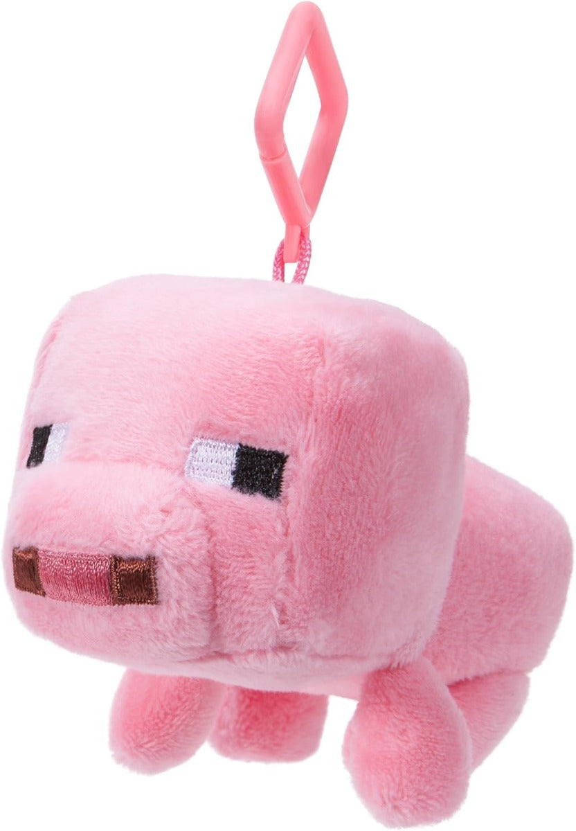 MINECRAFT CLIP PLUSH BABY PINK PIG