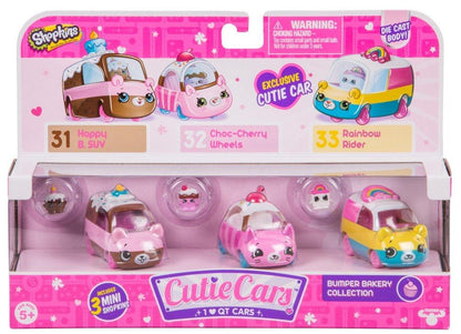 CUTIE CARS SHOPKINS S1 3 PACK BUMPER BAKERY