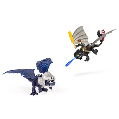 DREAMWORKS DRAGONS TOOTHLESS & HICCUP VS ARMORED DRAGON 3-PACK