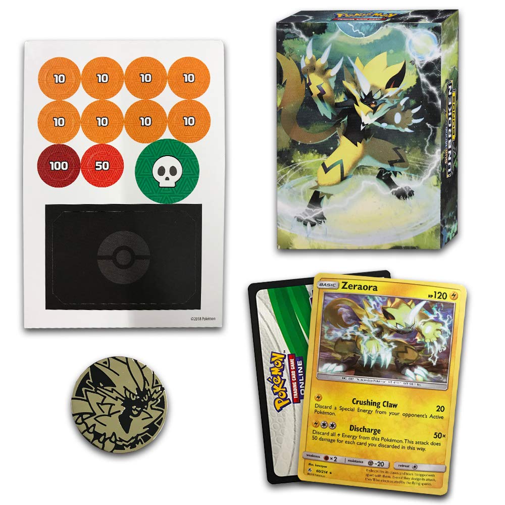 POKEMON TCG UNBROKEN BONDS ZERAORA THEME DECK