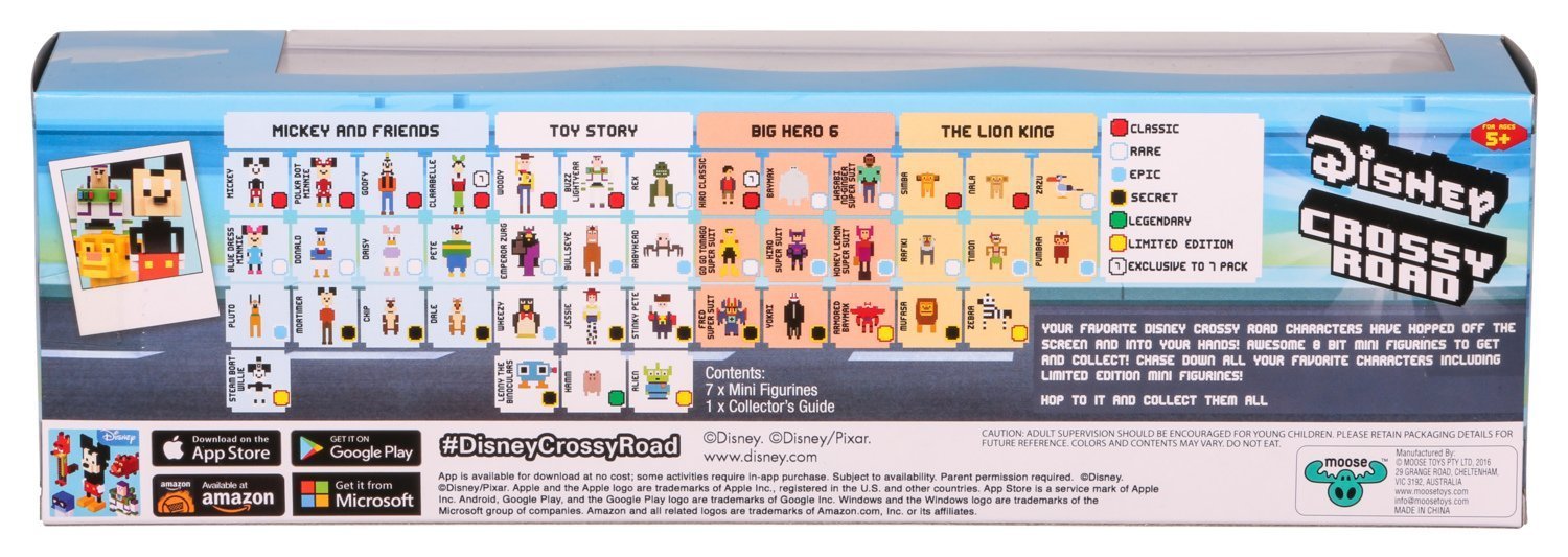 DISNEY CROSSY ROAD S1 MINI FIGURES 7 PACK