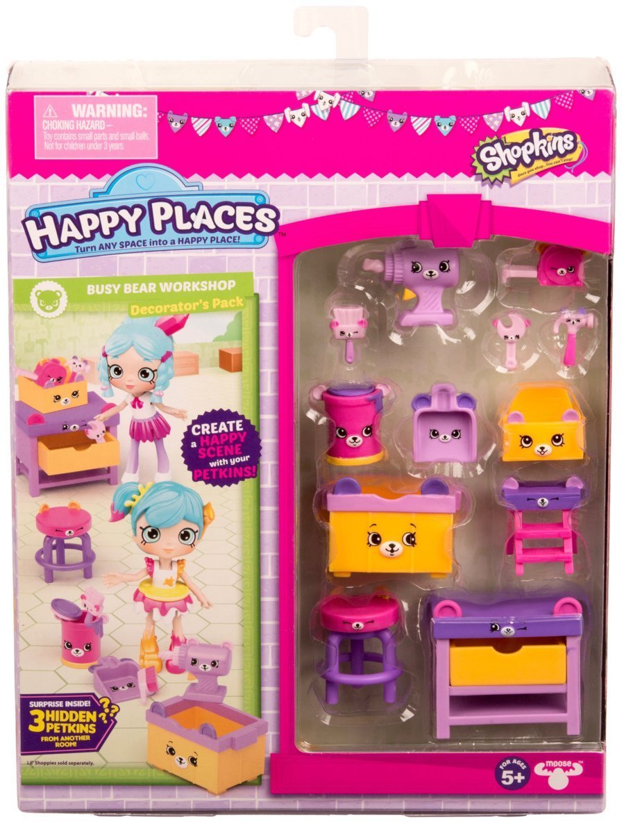 HAPPY PLACES S3 DECORATOR PACK BUSY BEAR WORKSHOP