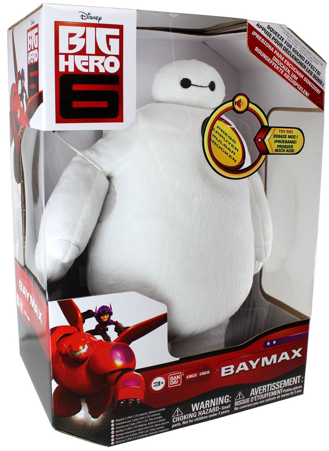 BIG HERO 6 BAYMAX TALKING DELUXE PLUSH 10"