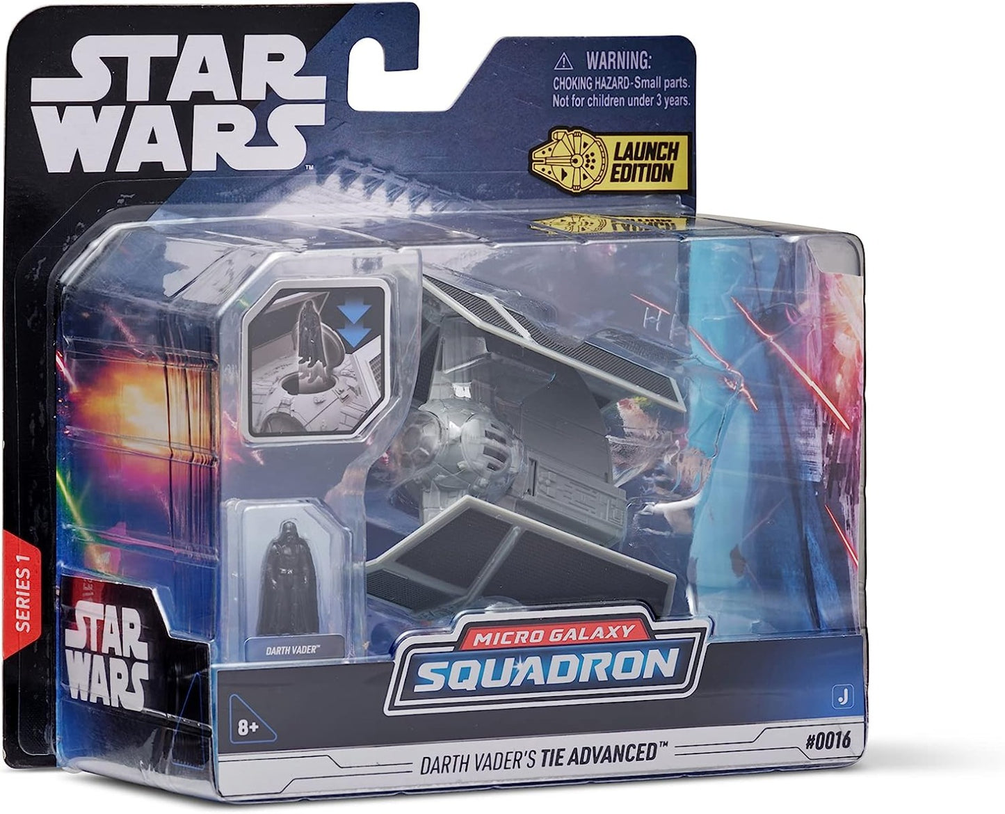 STAR WARS Medium Vehicle (5" Vehicle & Figure) Darth Vader's Tie Advanced