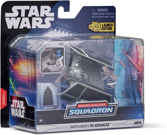 STAR WARS Medium Vehicle (5" Vehicle & Figure) Darth Vader's Tie Advanced