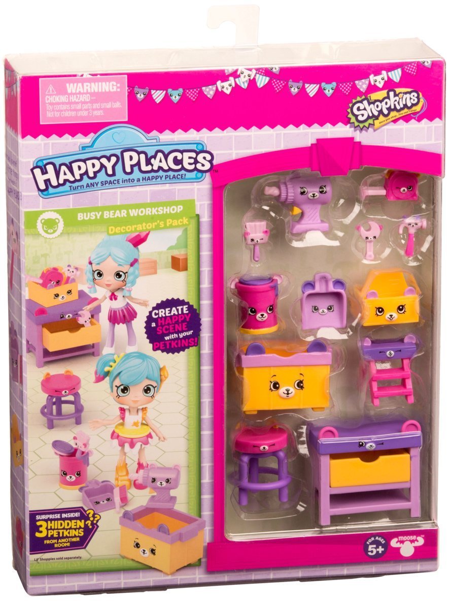 HAPPY PLACES S3 DECORATOR PACK BUSY BEAR WORKSHOP
