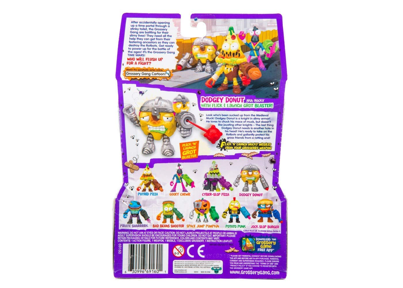 THE GROSSERY GANG S5 W2 ACTION FIGURES DODGEY DONUT