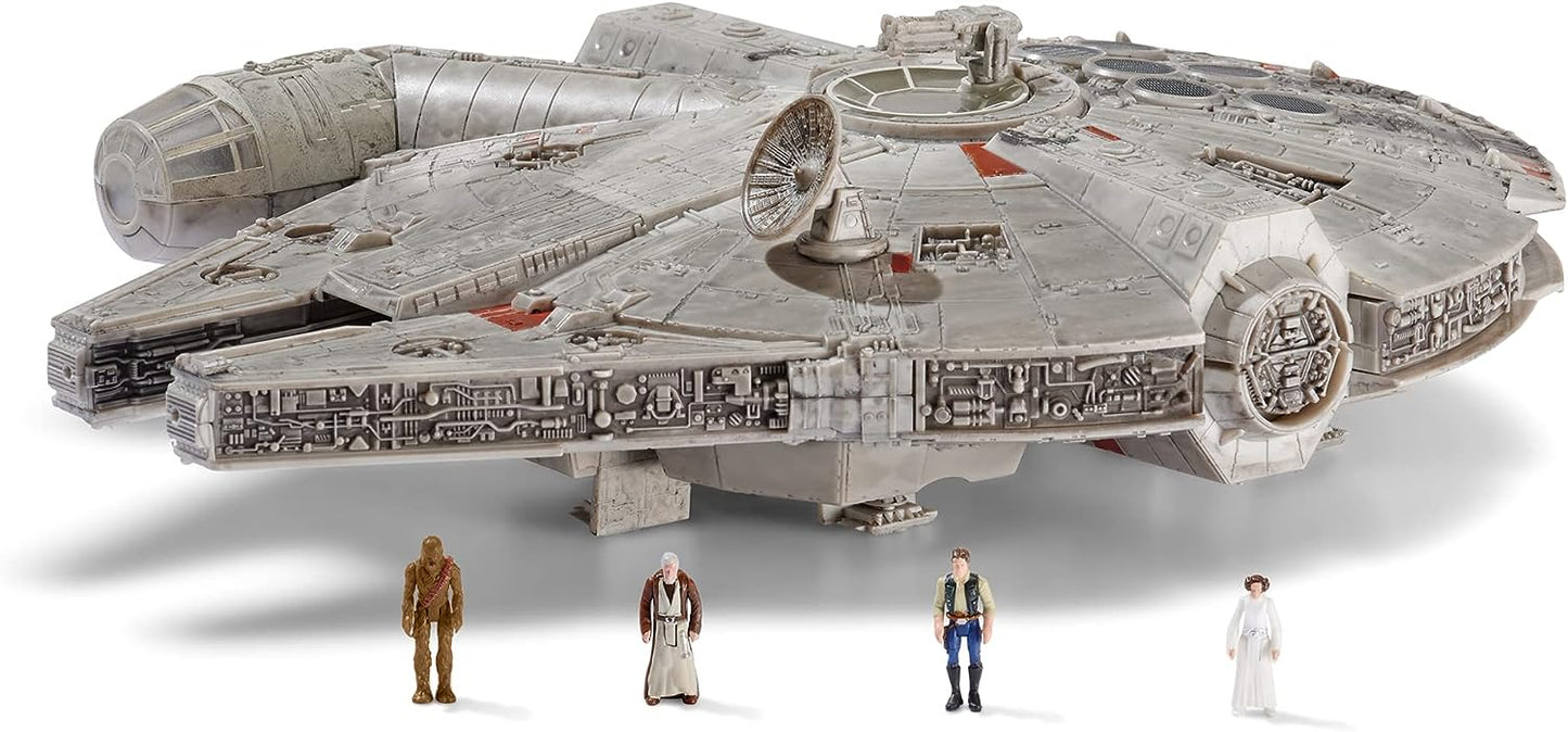 Star Wars Feature Vehicle (9" Vehicle & Figure) Millennium Falcon W1