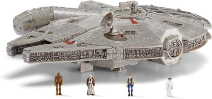 Star Wars Feature Vehicle (9" Vehicle & Figure) Millennium Falcon W1