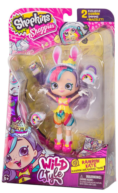 SHOPKINS SHOPPIES S9 WILD STYLE SINGLE PACK W1 RAINBOW KATE