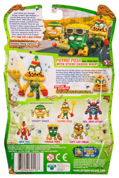 THE GROSSERY GANG S4 W2 BUG STRIKE ACTION FIGURE PUTRID PIZZA