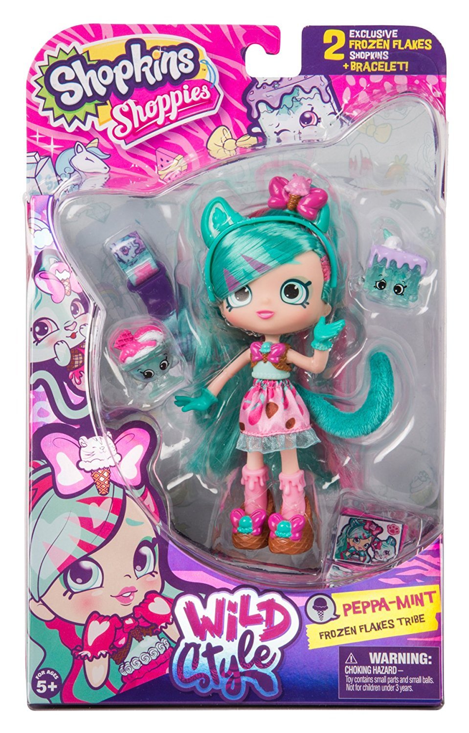SHOPKINS SHOPPIES S9 WILD STYLE SINGLE PACK W2 PEPPA-MINT