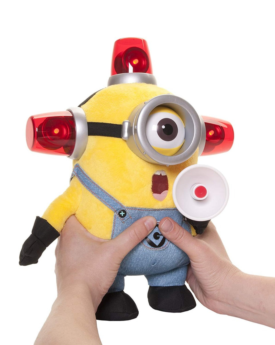 DESPICABLE ME BEE-DOO FIREMAN MINION TALKING PLUSH
