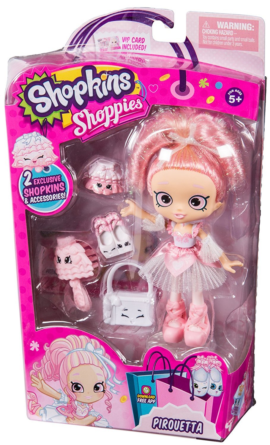 SHOPKINS SHOPPIES S3 (W3) SINGLE PACK PIROUETTA