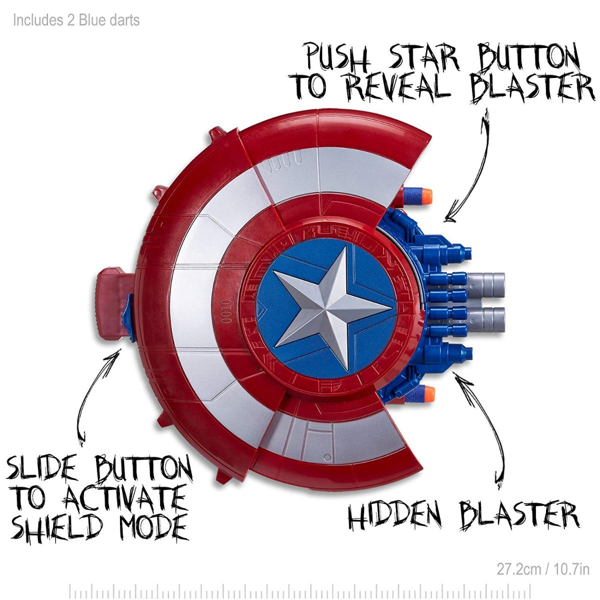 Marvel Avengers Captain America Blaster Reveal Shield