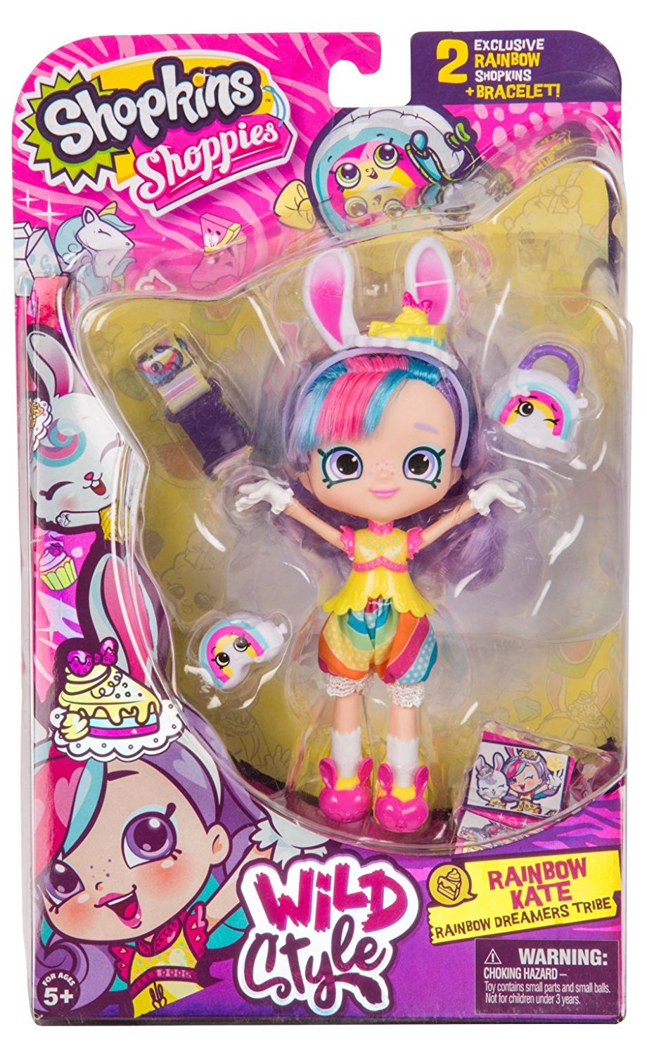 SHOPKINS SHOPPIES S9 WILD STYLE SINGLE PACK W1 RAINBOW KATE