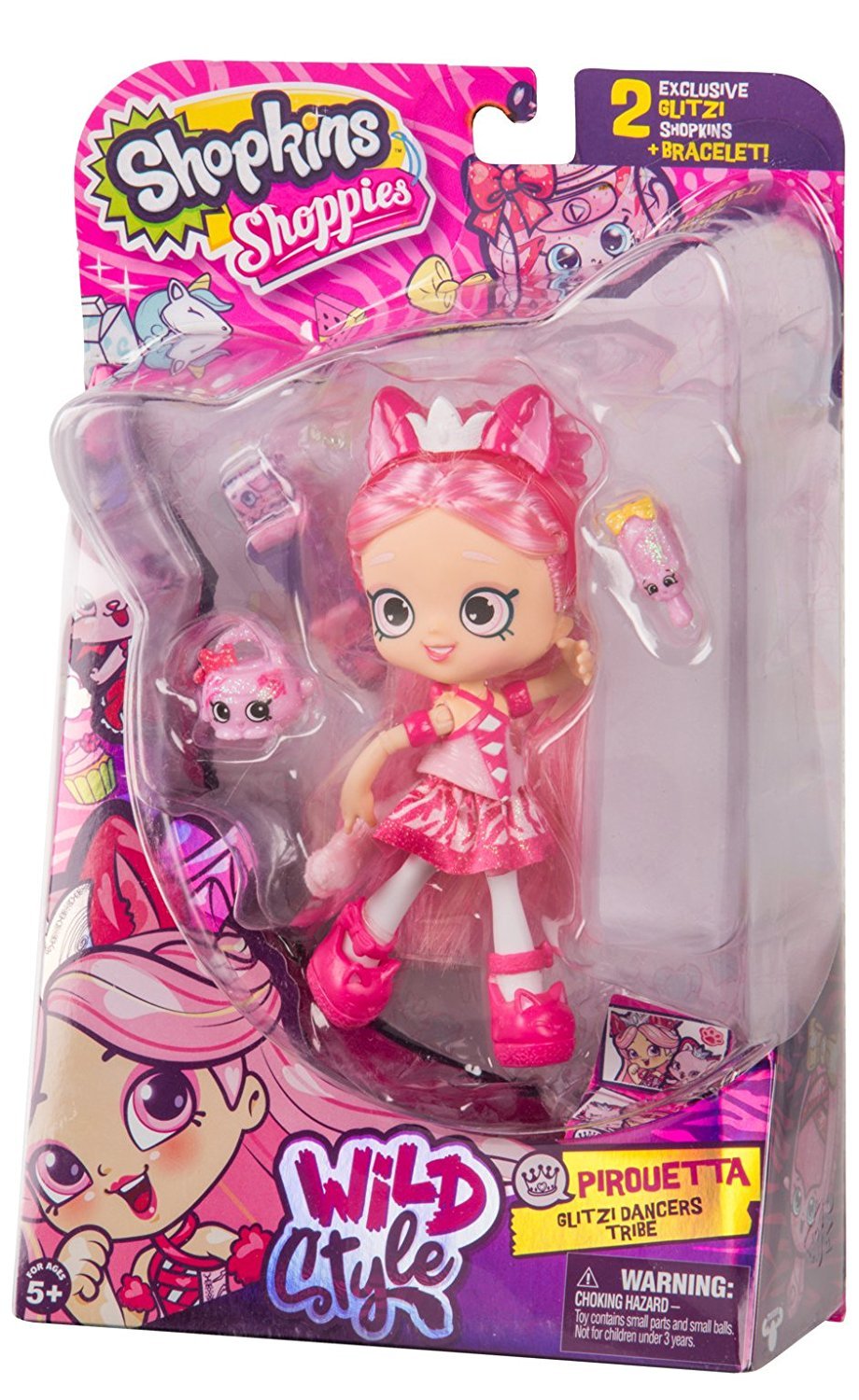 SHOPKINS SHOPPIES S9 WILD STYLE SINGLE PACK W1 PIROUETTA