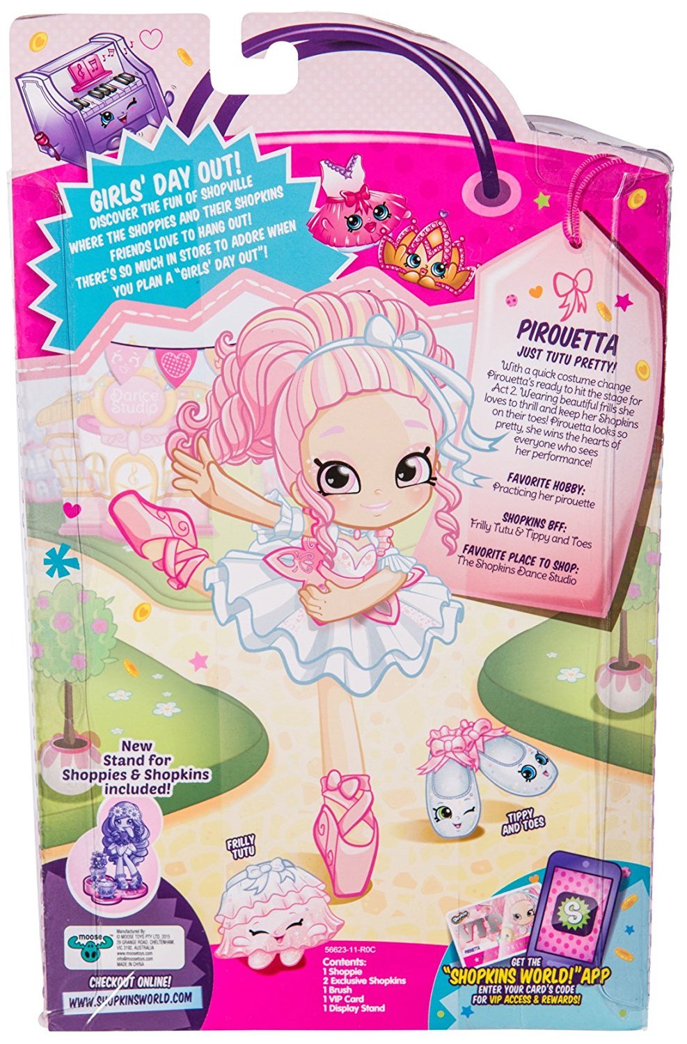 SHOPKINS SHOPPIES S3 (W3) SINGLE PACK PIROUETTA