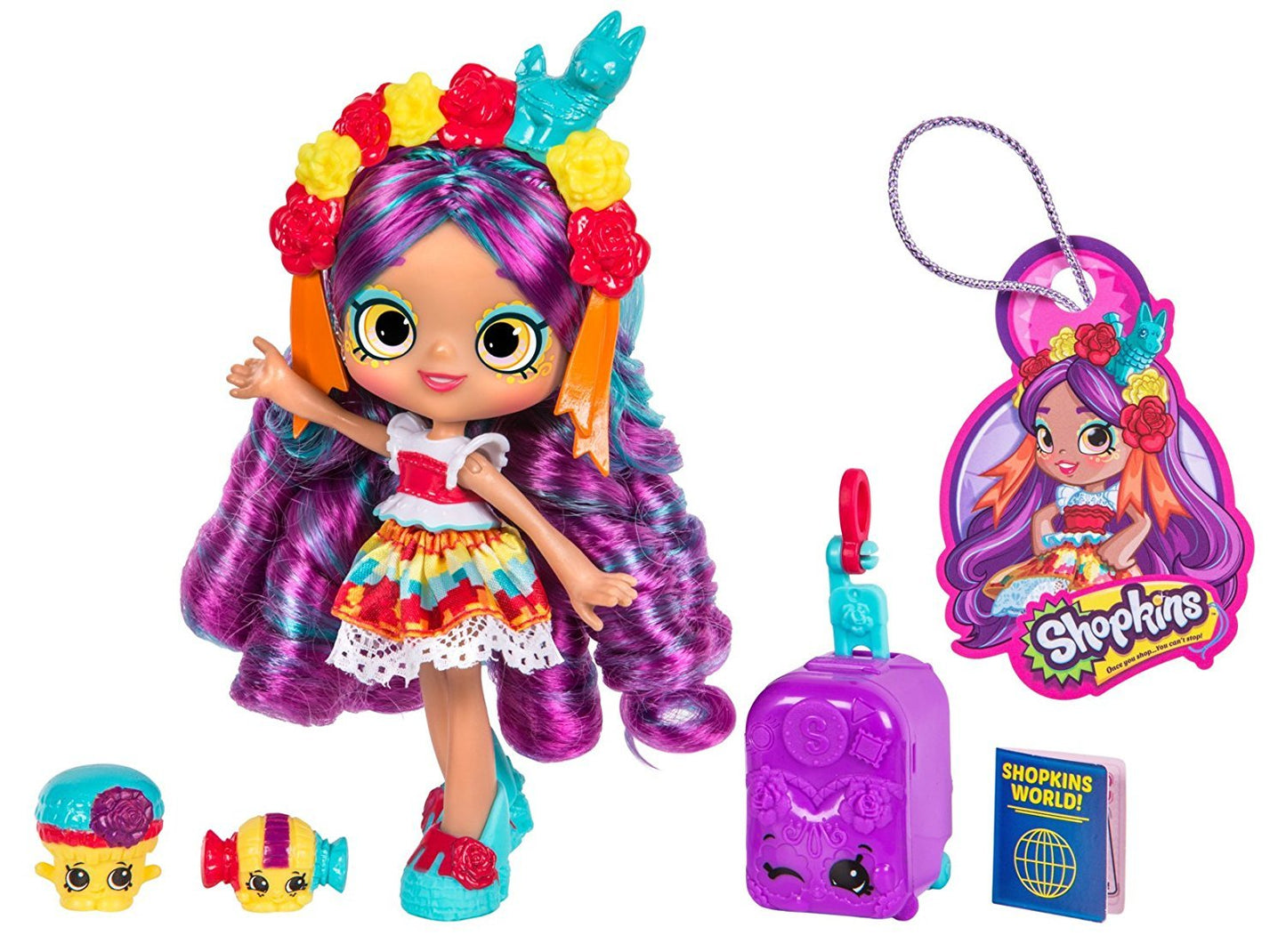 SHOPKINS SHOPPIES S8 W3 THEMED DOLL SINGLE PACK ROSA PINATA