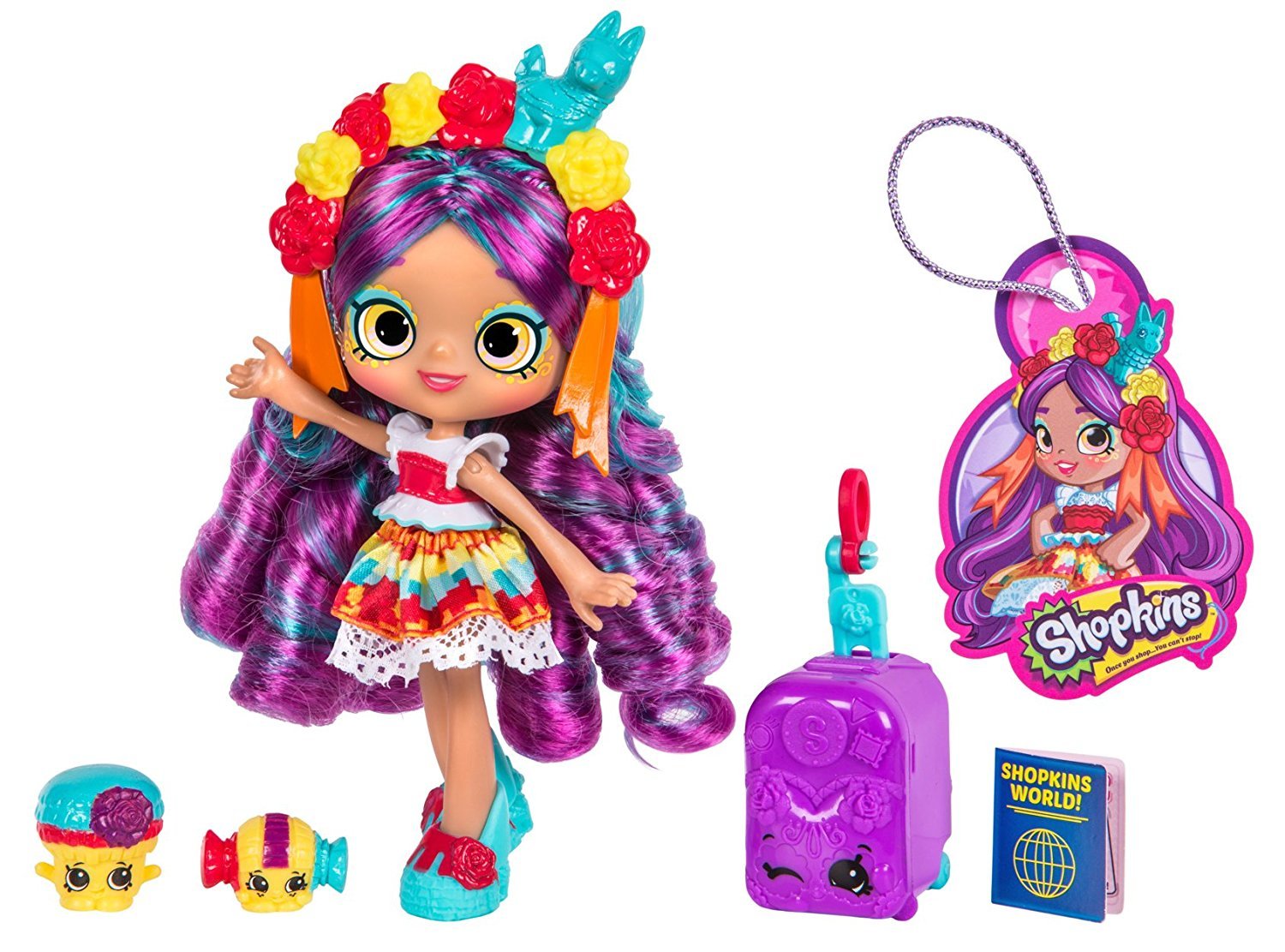 SHOPKINS SHOPPIES S8 W3 THEMED DOLL SINGLE PACK ROSA PINATA