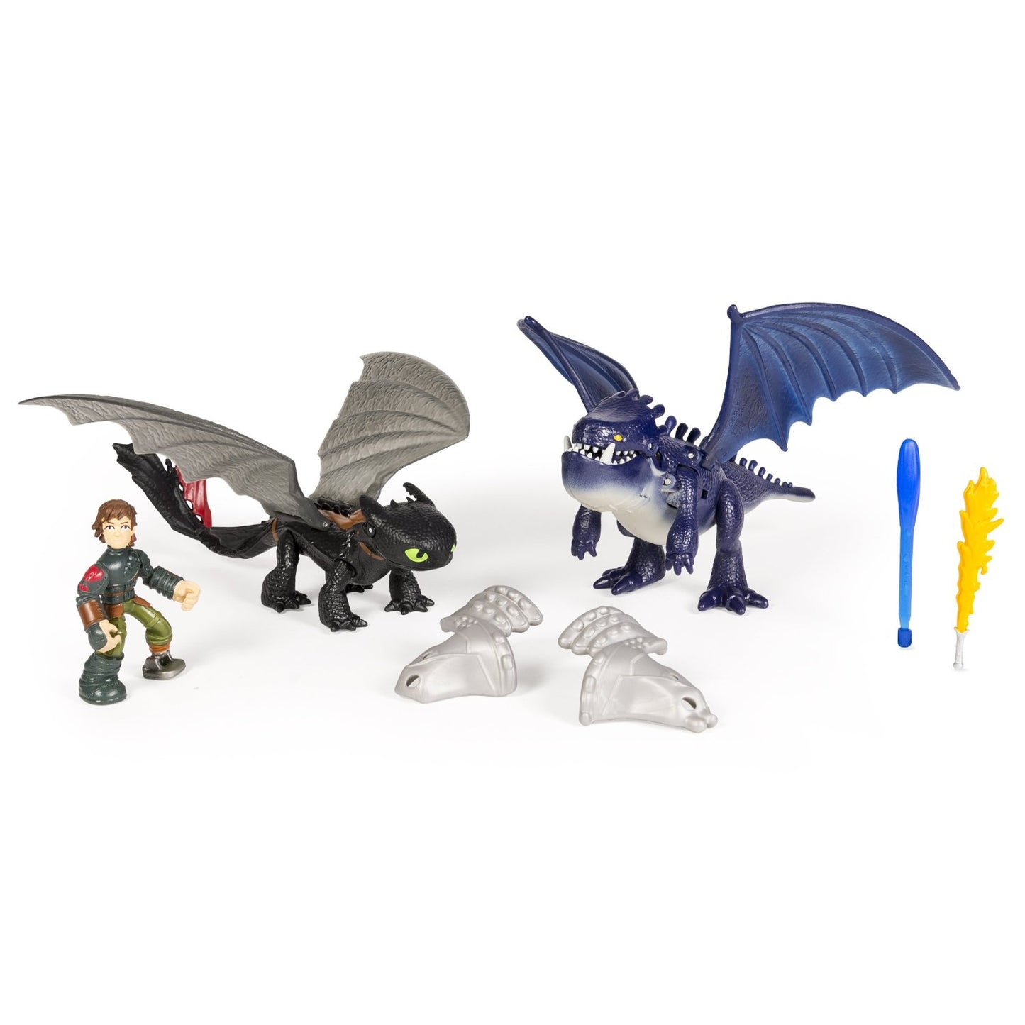 DREAMWORKS DRAGONS TOOTHLESS & HICCUP VS ARMORED DRAGON 3-PACK