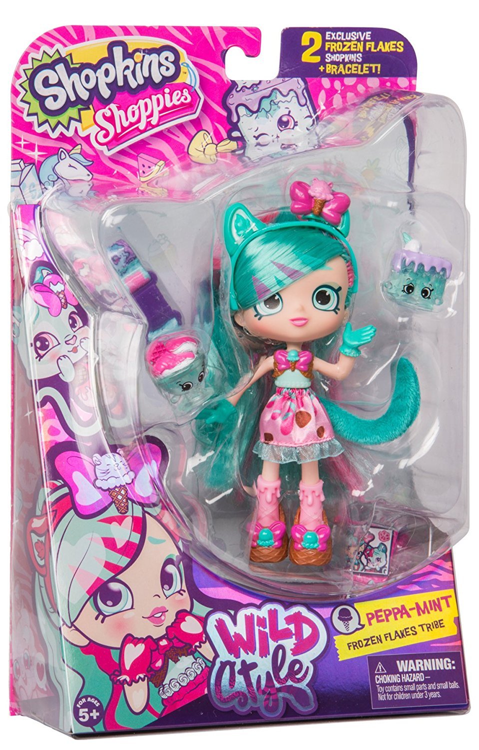 SHOPKINS SHOPPIES S9 WILD STYLE SINGLE PACK W2 PEPPA-MINT