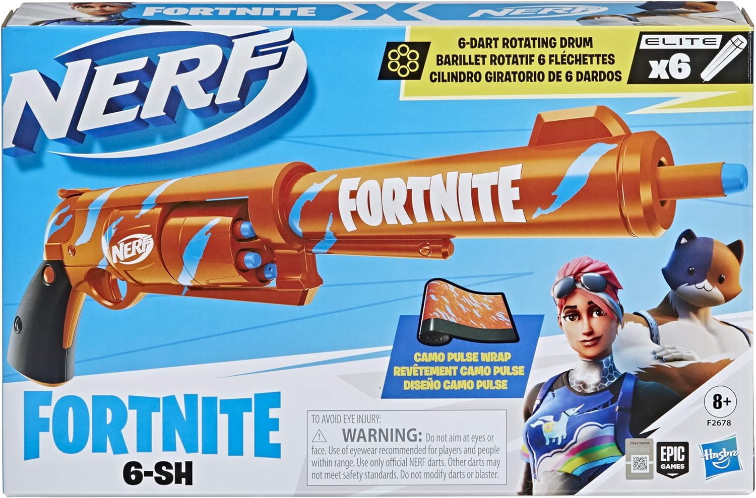 NERF FORTNITE 6-SH DART BLASTER