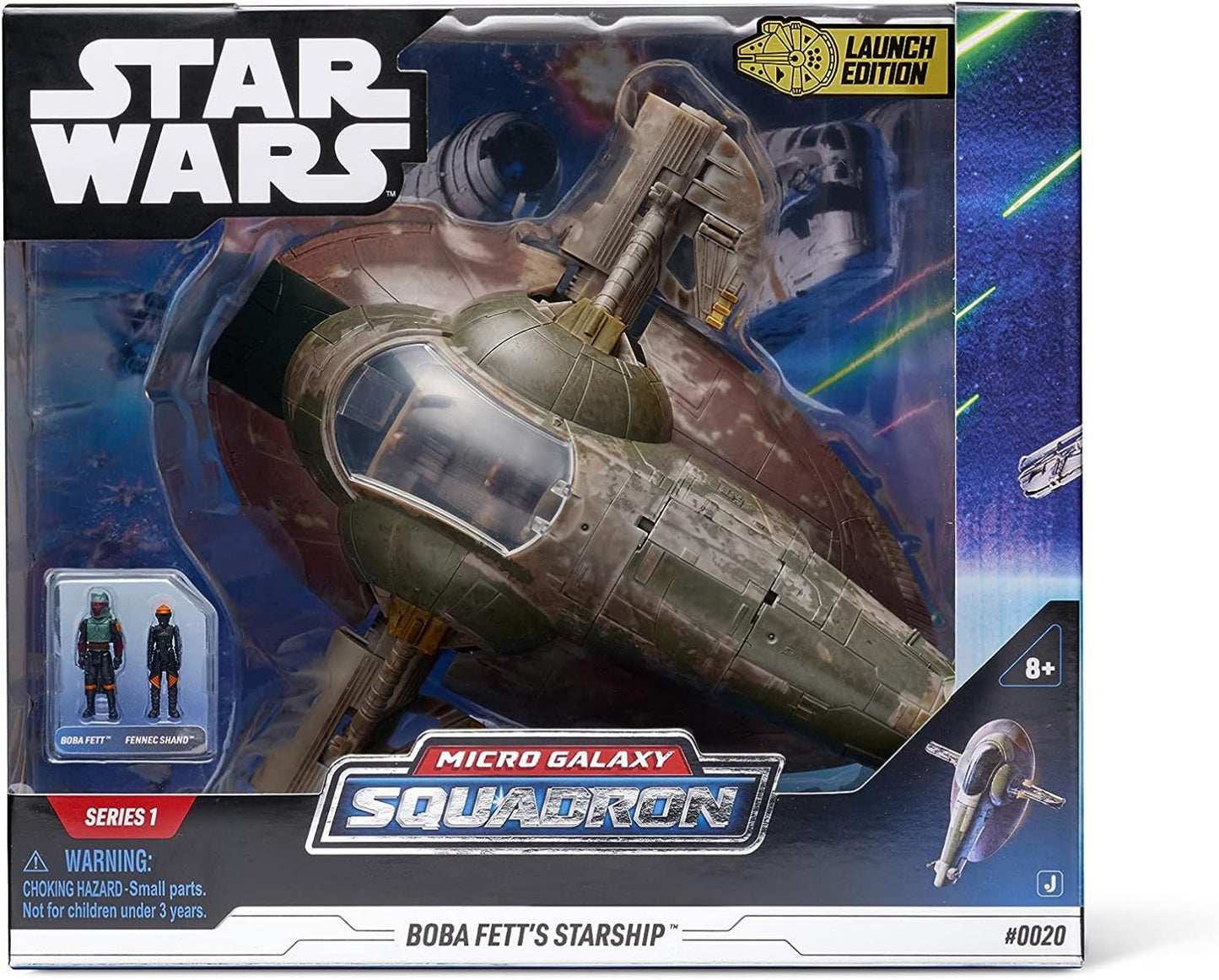 STAR WARS Deluxe Vehicle (8" Vehicle & Figure) Boba Fett's Ship W1