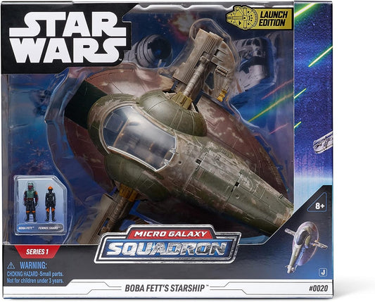 STAR WARS Deluxe Vehicle (8" Vehicle & Figure) Boba Fett's Ship W1