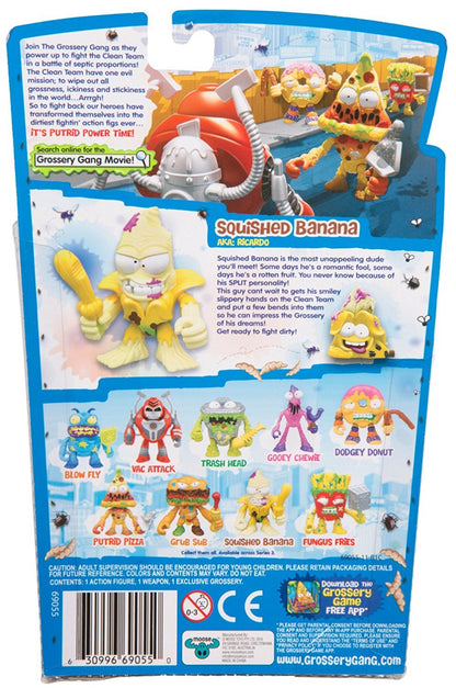 THE GROSSERY GANG S3 W2 PUTRID POWER FIGURE SQUISHED BANANA