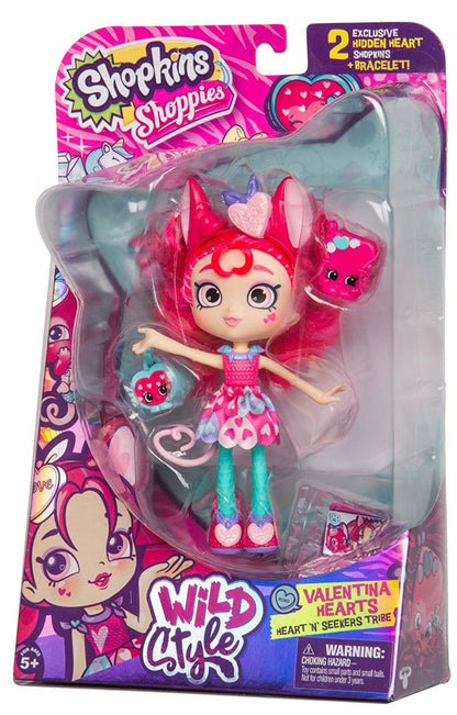 SHOPKINS SHOPPIES S9 WILD STYLE SINGLE PACK W2 VALENTINA HEARTS