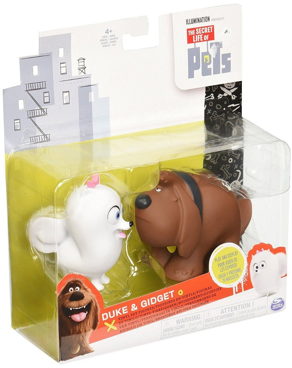 SECRET LIFE OF PETS VINYL PET FIGURES 2-PACK DUKE & GIDGET