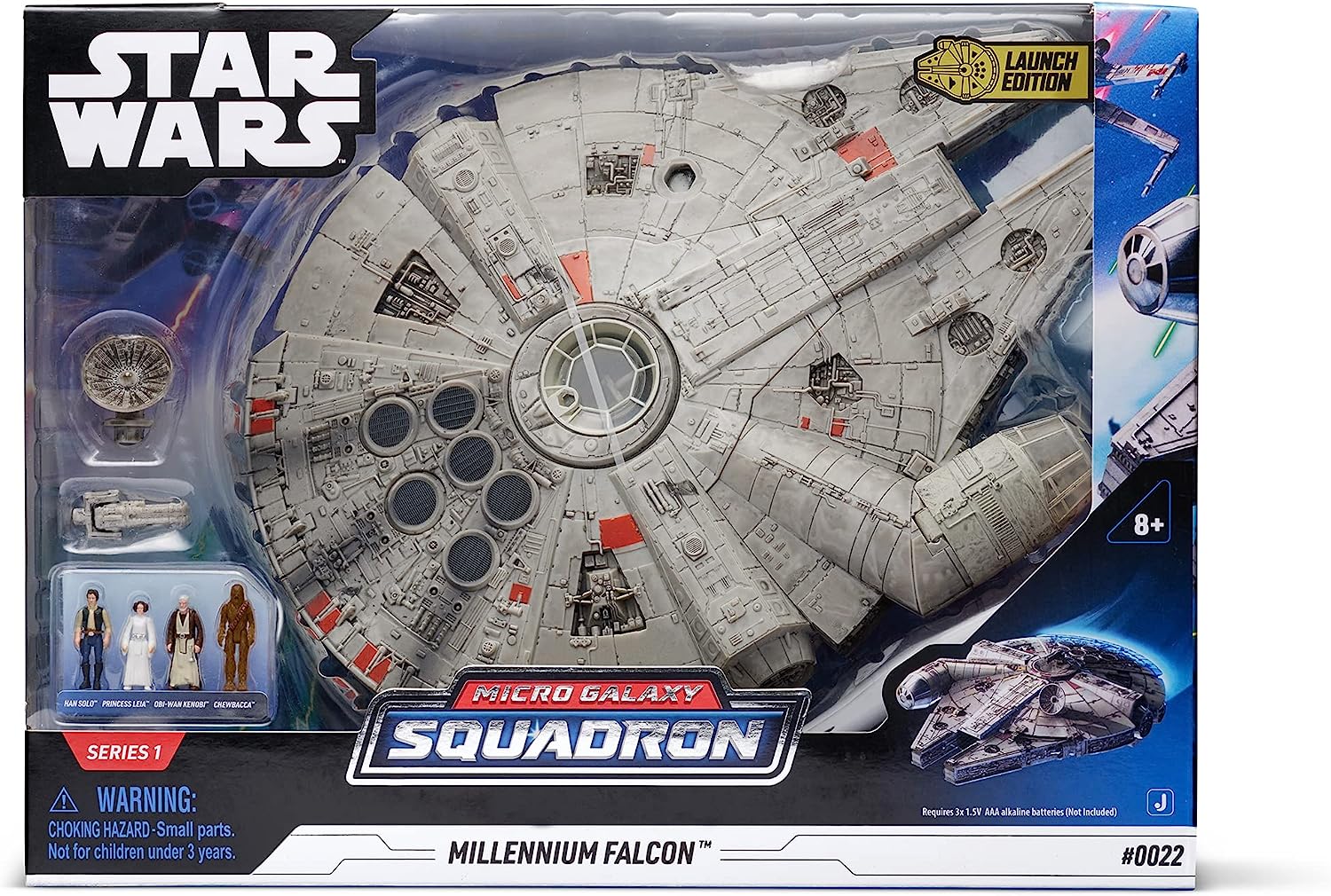Star Wars Feature Vehicle (9" Vehicle & Figure) Millennium Falcon W1