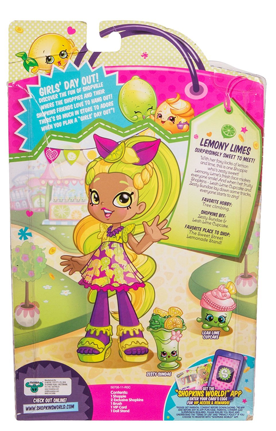 SHOPKINS SHOPPIES S4 SINGLE PACK W1 LEMONY LIMES