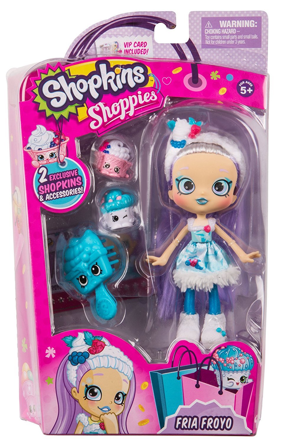 SHOPKINS SHOPPIES S4 SINGLE PACK W1 FRIYA FROYO