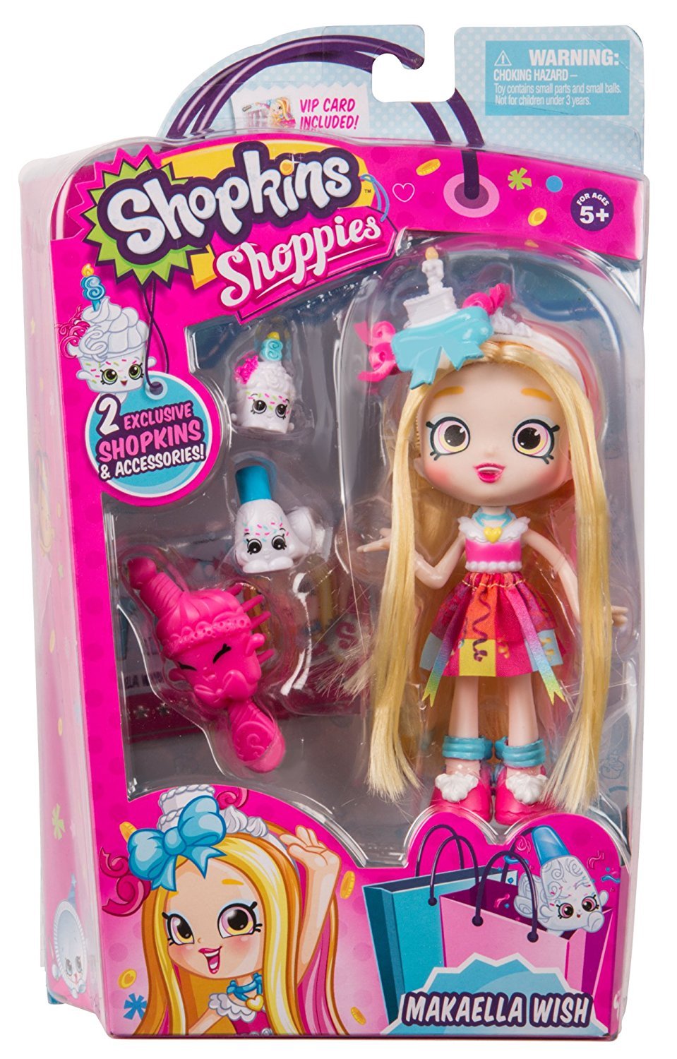 SHOPKINS SHOPPIES S4 SINGLE PACK W1 MAKAELLA WISH