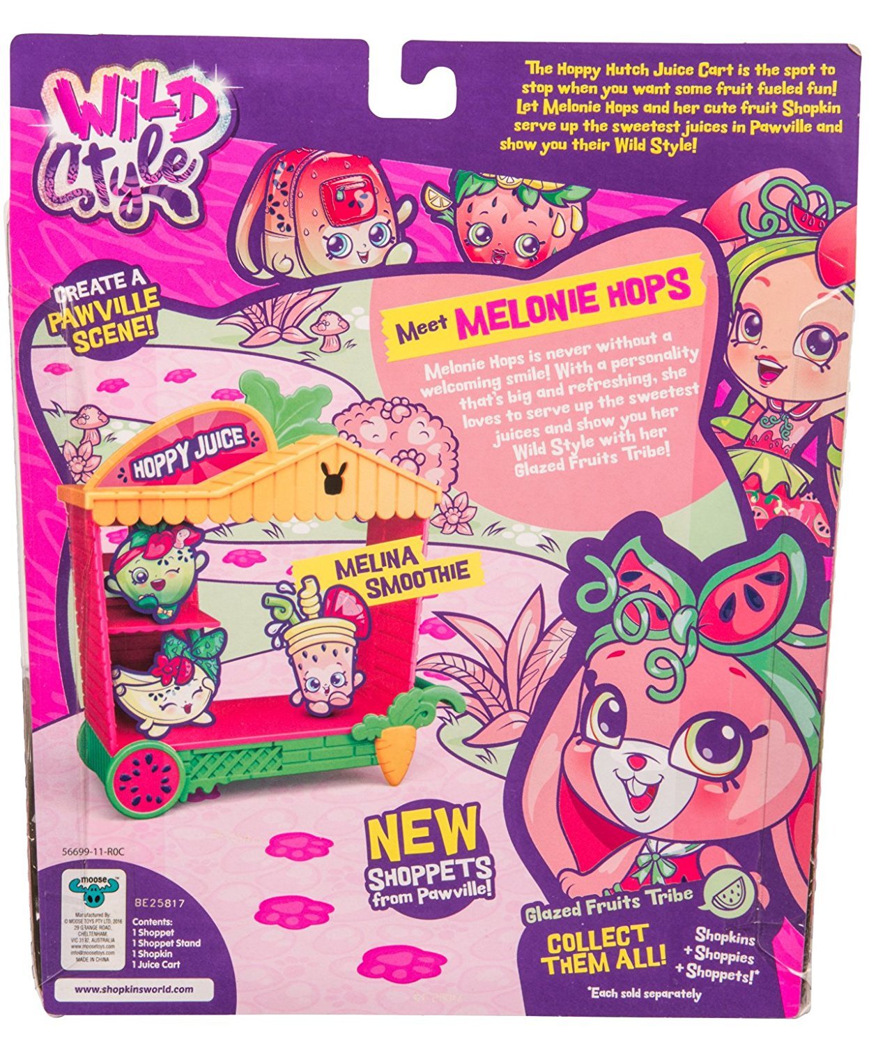 SHOPKINS SHOPPETS S9 WILD STYLE THEME PACK MELONIE HOPS