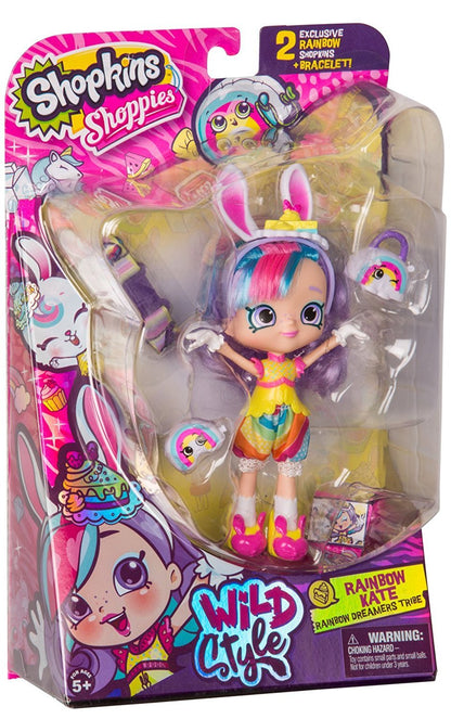 SHOPKINS SHOPPIES S9 WILD STYLE SINGLE PACK W1 RAINBOW KATE