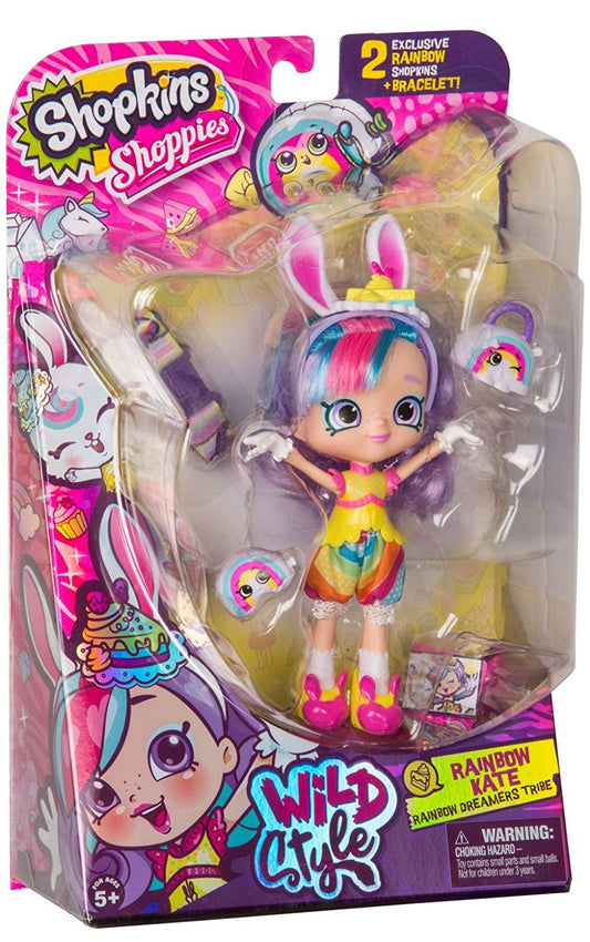 SHOPKINS SHOPPIES S9 WILD STYLE SINGLE PACK W1 RAINBOW KATE